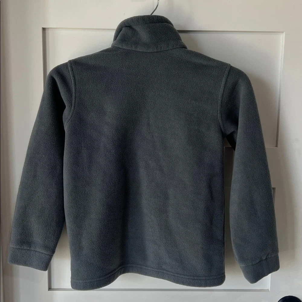 Columbia Gray Full-Zip Fleece Jacket Youth Small
